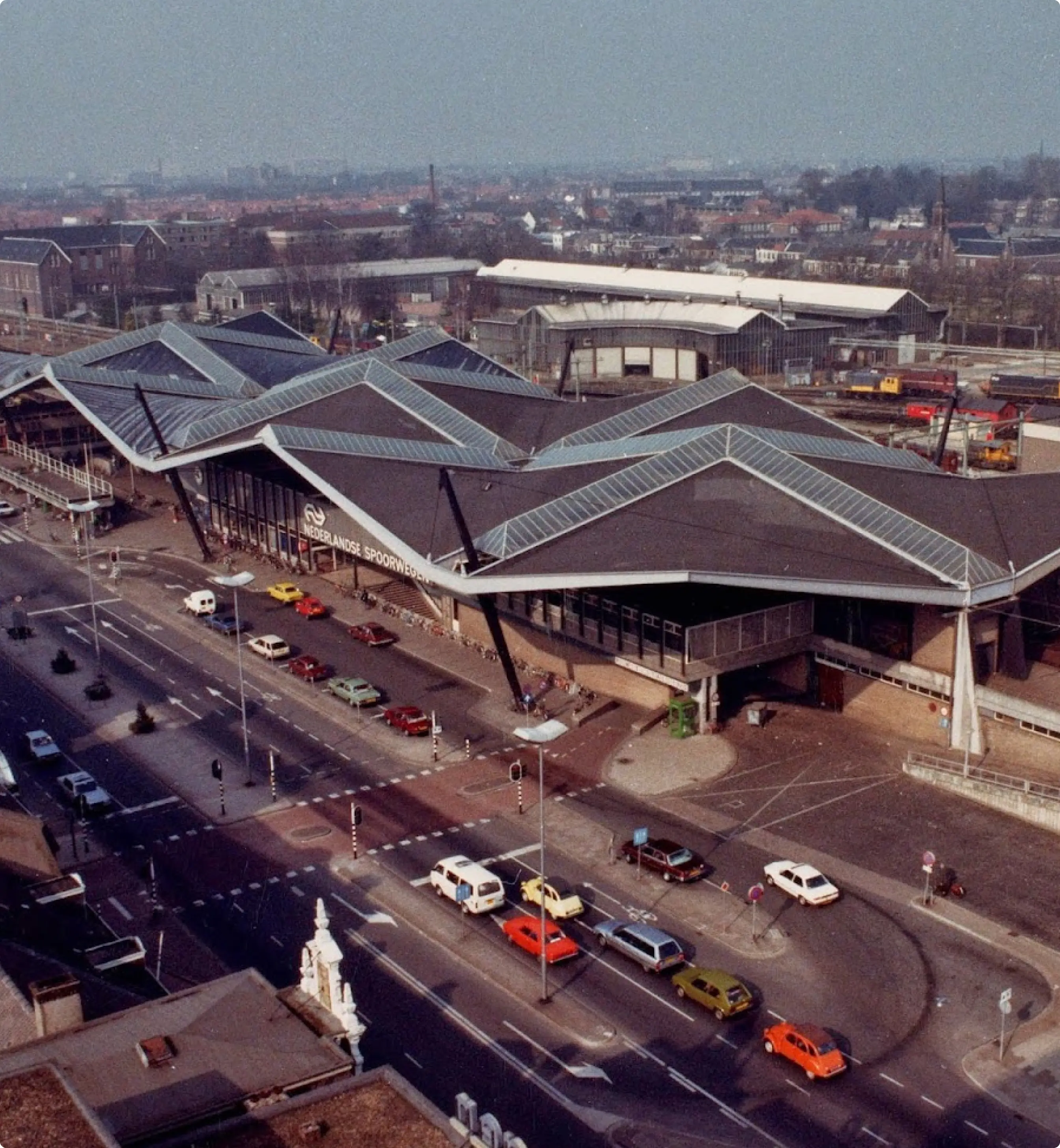 A modern train station
