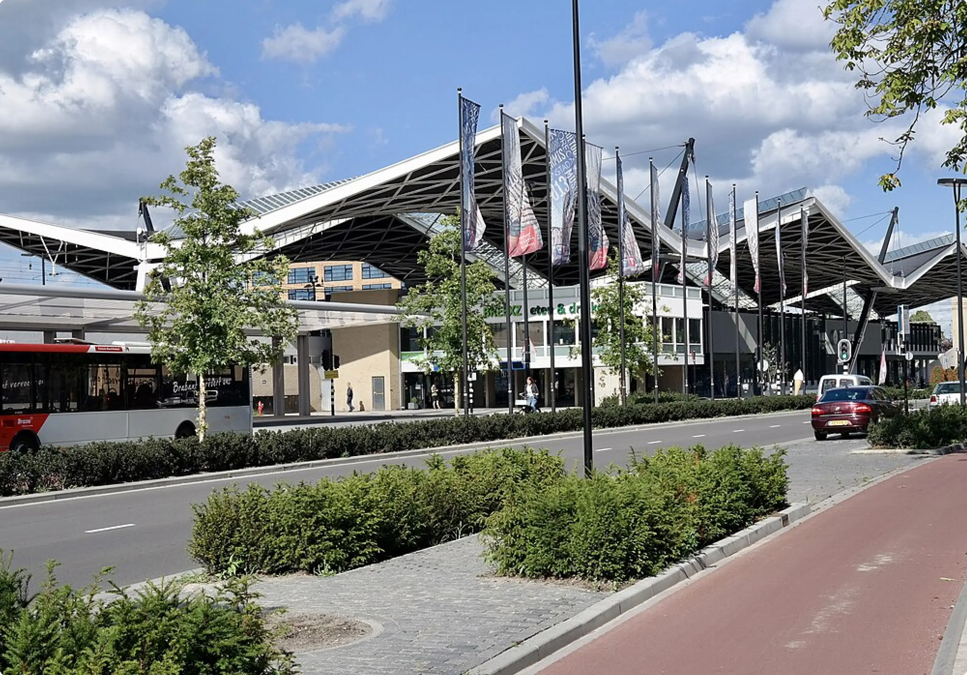 A modern train station